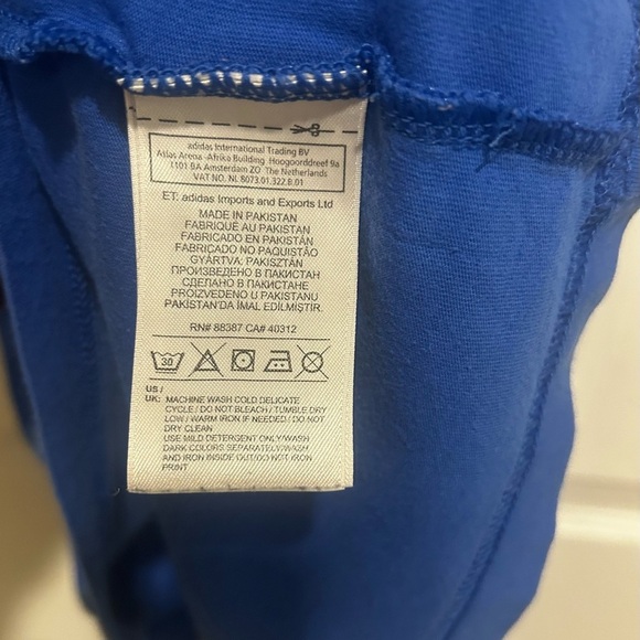 Adidas Men's Royal Blue Tee with White Logo Size Large - Picture 4 of 6